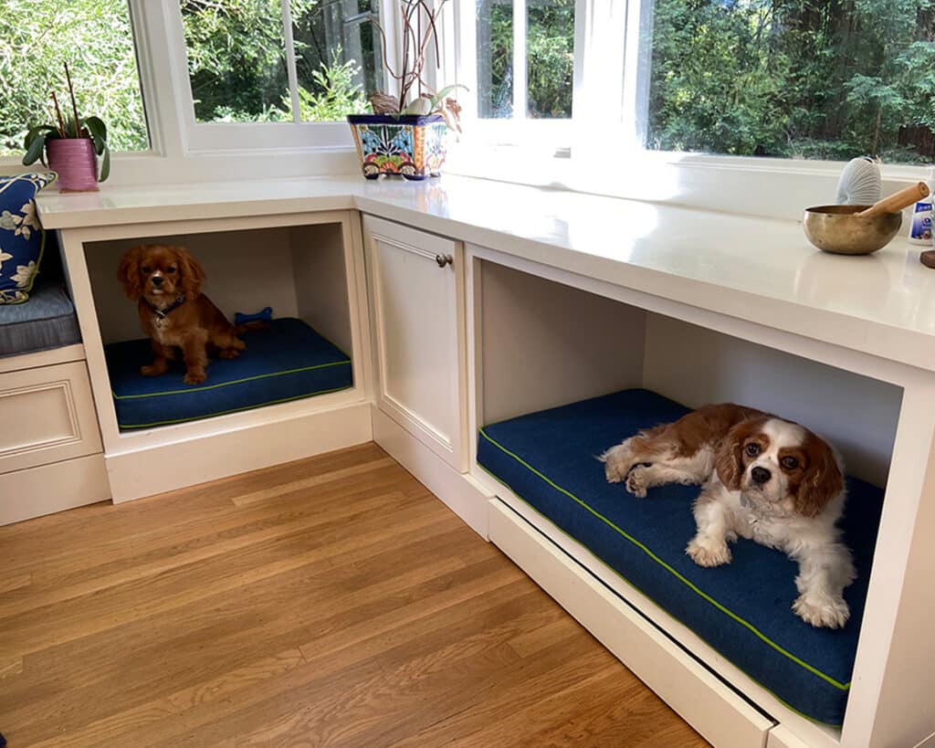 custom size cabinet dog beds