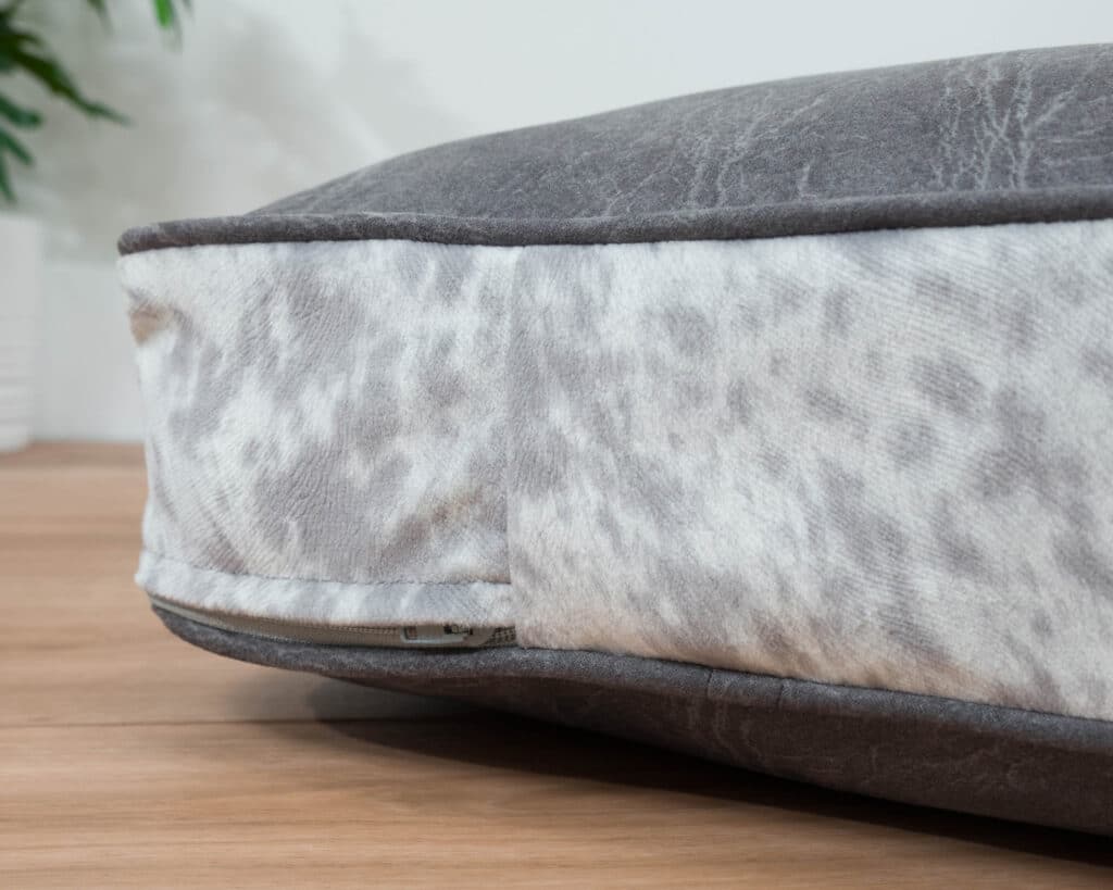 circular dog bed