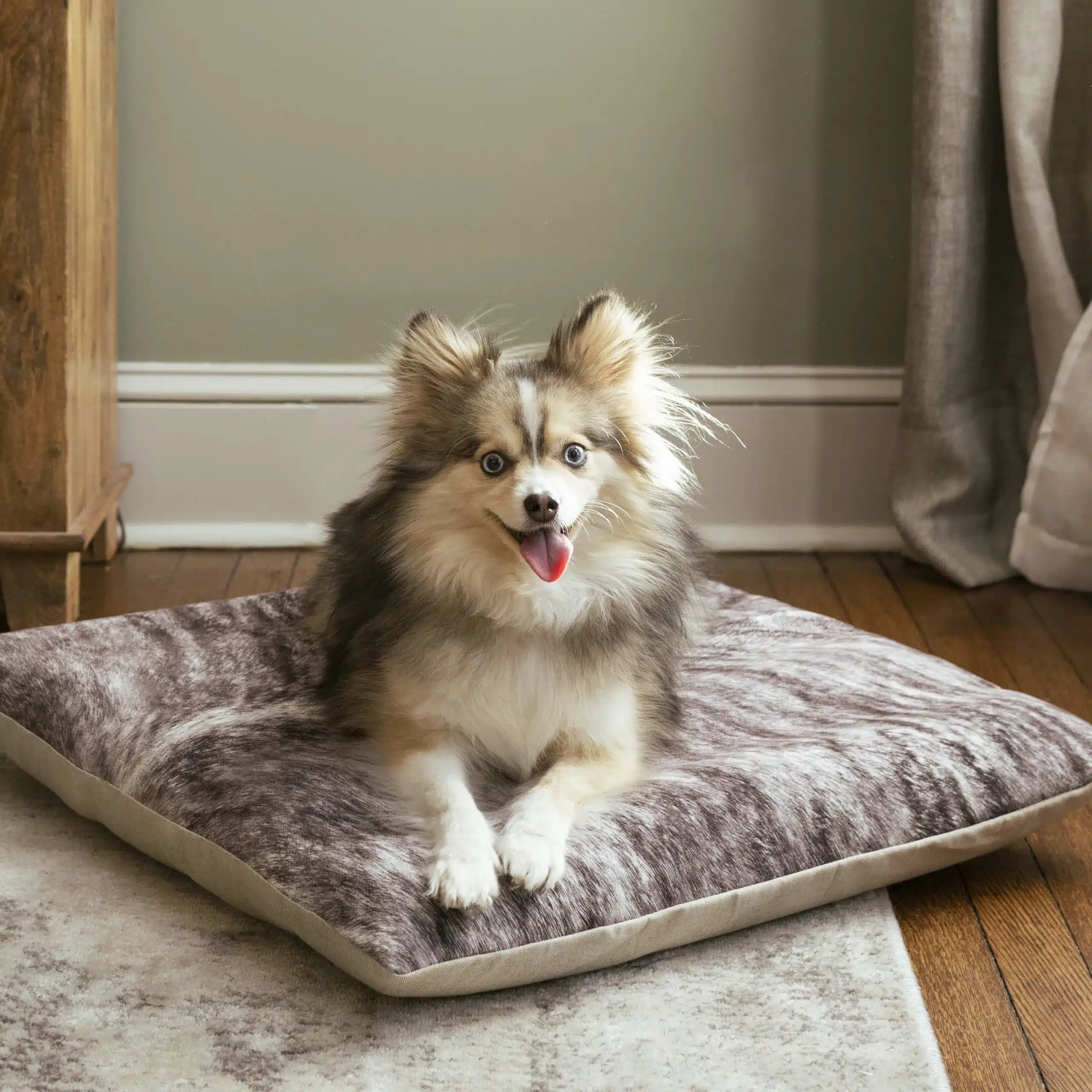 custom bed with dog bed